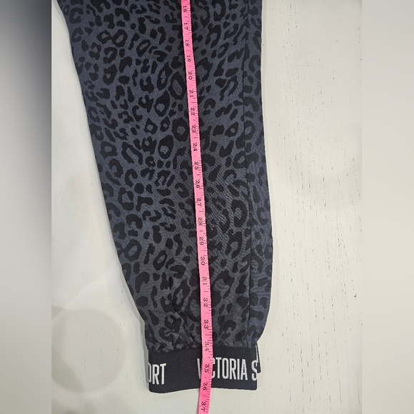 Victoria's Secret Black Leopard Print Track Pants - Picture 3 of 5